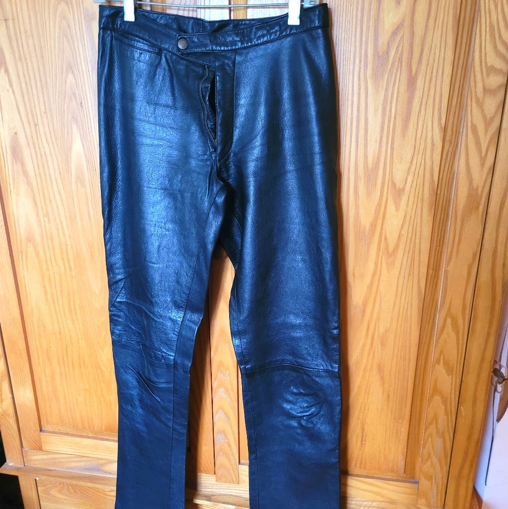 Vintage Black leather pants